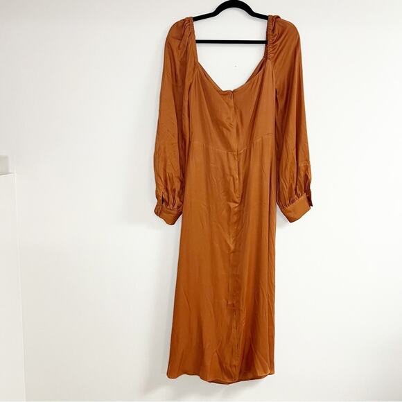 Farm Rio Caramel Cut Out Maxi Dress Size Large - Picture 7 of 8